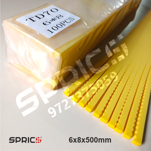 Die Vulcan Wave Slot Ejection Rubber 6X8MM